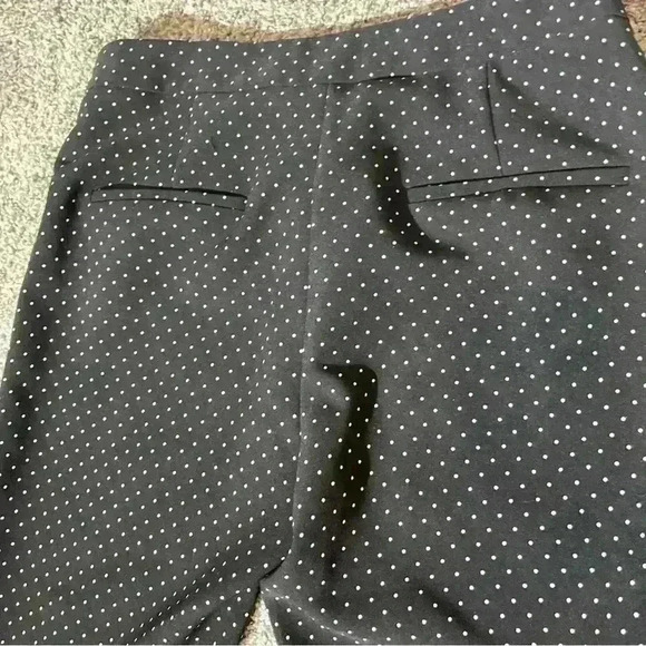 Zara Basic Women's Size S Black White Polka Dot Dress Ankle Pants Slacks - Picture 9 of 9